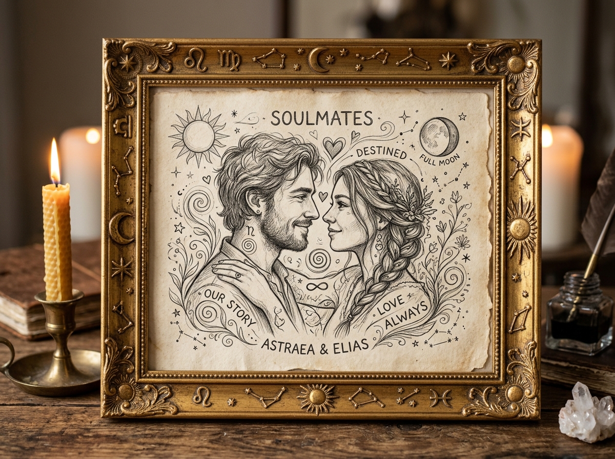 Psychic Soulmate Sketch Preview